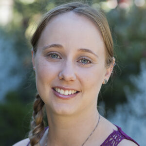 Portrait photo of Kat Dawkins, Operations Manager, eDNA Frontiers
